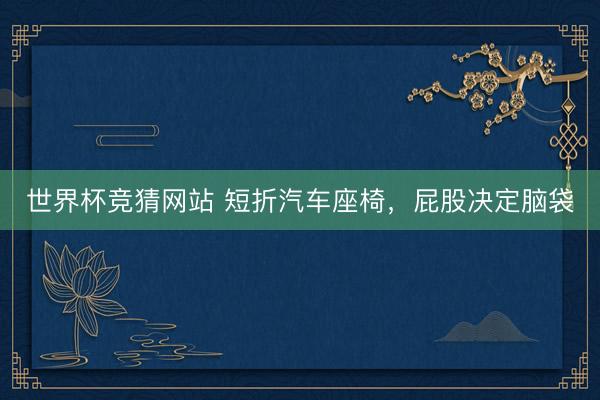 世界杯竞猜网站 短折汽车座椅，屁股决定脑袋